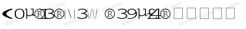 Courier New Regular字体转换